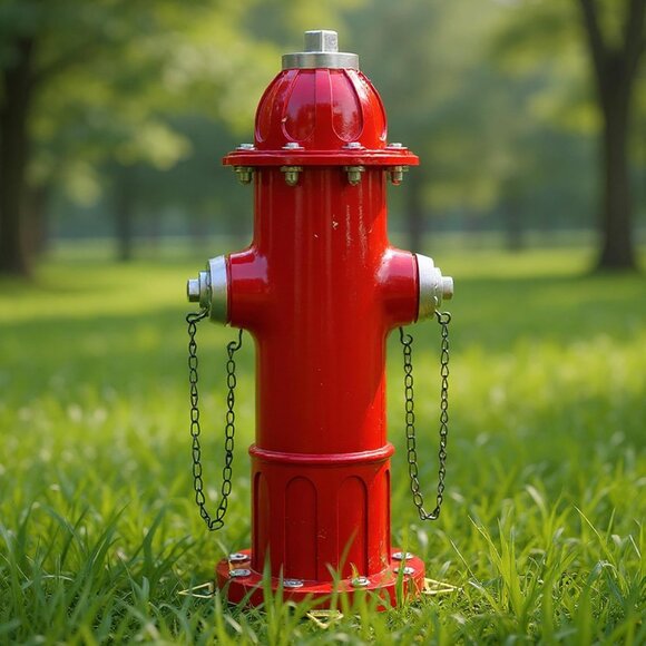 Garden Fire Hydrant Dog Pee Post Figurine Sculpture for Outdoor Decorative - Picture 4 of 5